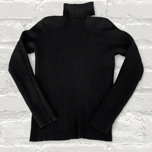 H by Halston Wool Ribbed Turtleneck Sweater - Picture 3 of 5